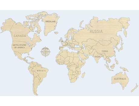 Puzzle 3D  World Map M