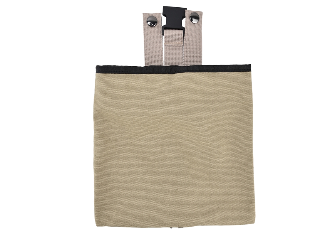 Bolsa de Forrageio de Lona Dobrável Portátil Espessa para Camping Khaki
