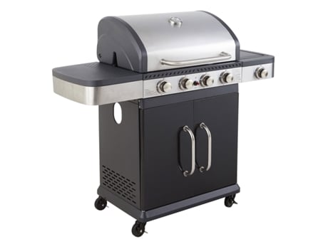 Barbacue a Gás COOK'IN GARDEN Fidgi (Aço - Cinzento 133 x 57 x 112 cm)