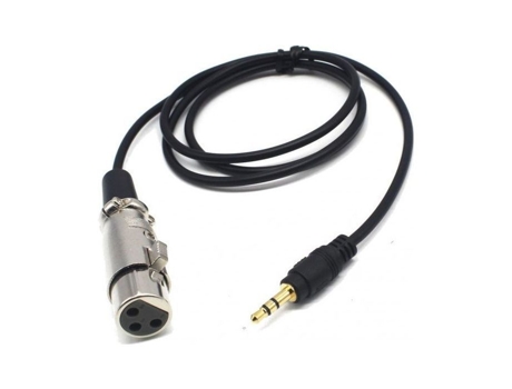 Receptor De Áudio Transmitente De Áudio Mozos Mcable Xlr Cabo De Microfone Xlr Mini Jack 3,5 Mm