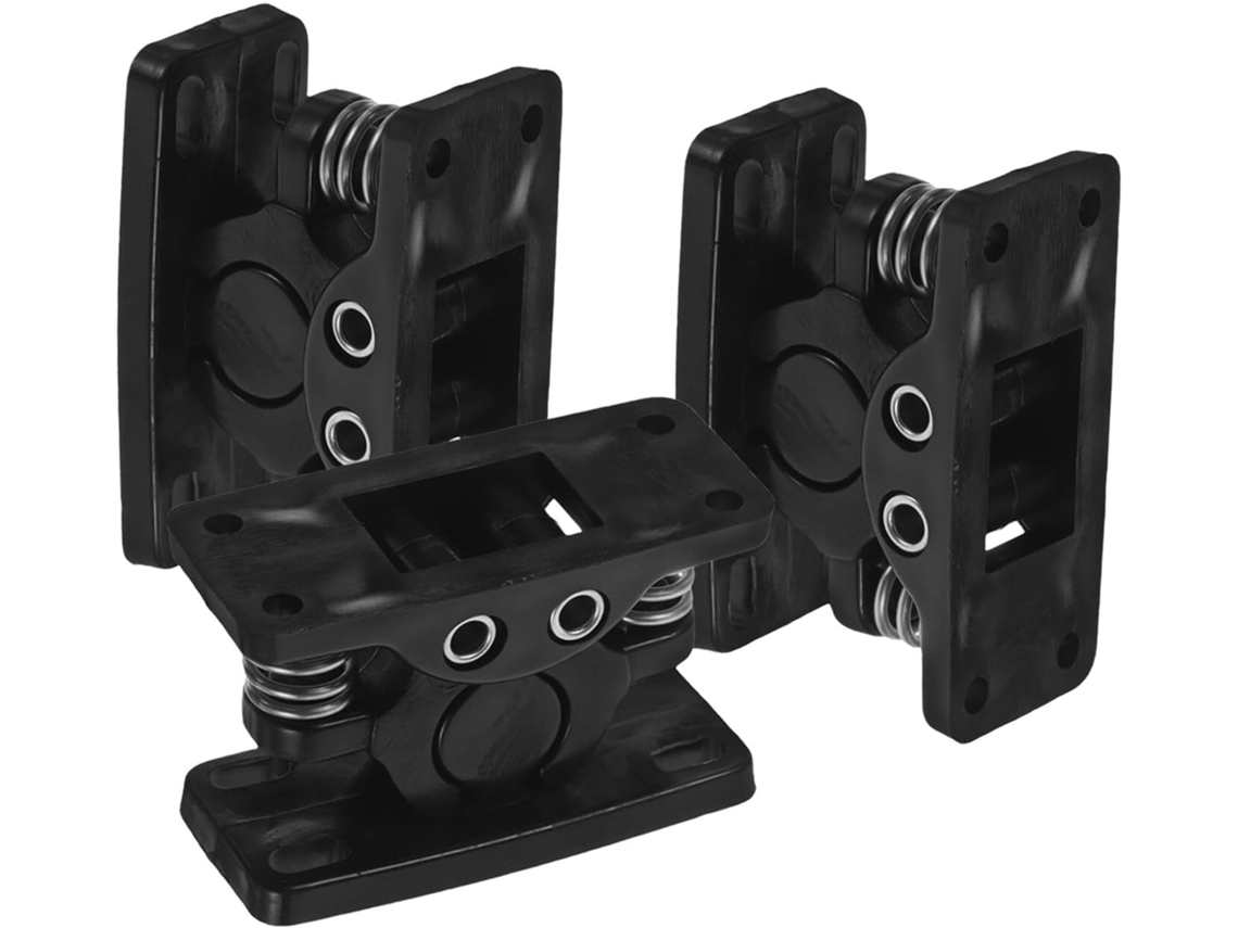 Conjunto de 3 portas de plástico reforçado para suportes de guarda-roupa, Com