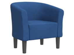 Tub Chair, Tub Chairs Vidaxl Azul Tecido
