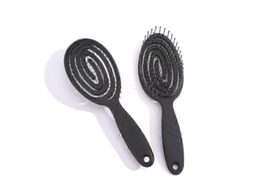 Escova De Cabelo Orgânica, Não Puxa, Escova De Investigação Para Cabelos Cacheados E Longos Escova Com Mola Espiral Brilvibera