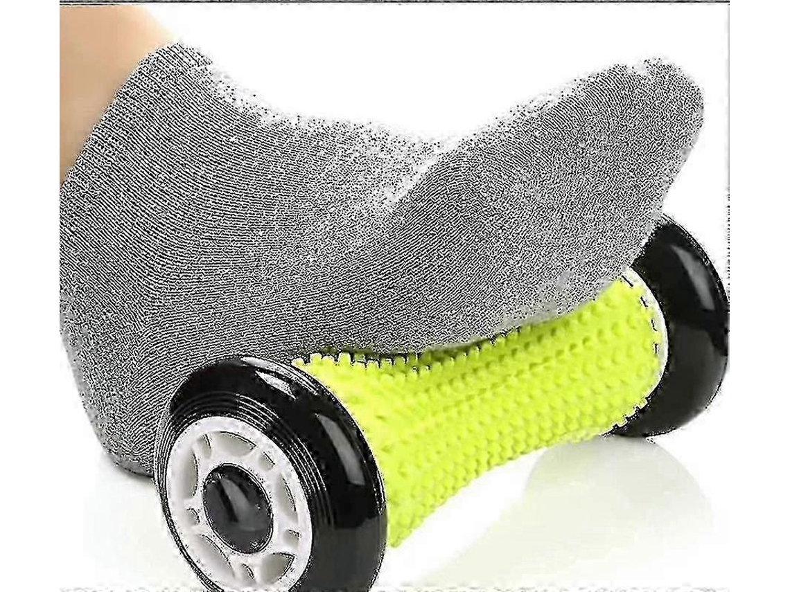 Massageador De Pés Com Rolo Para Fascite Plantar E Dor No Arco Do Pé - Preto Em Formato Alívio Estresse Nos