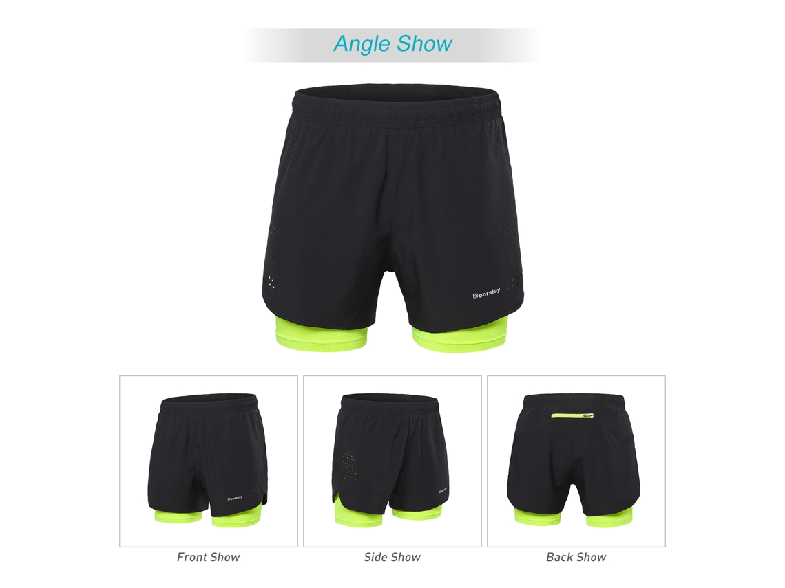 Bermudas de Corrida 2 em 1 para Homem Business