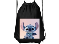 Mochila de Ginástica Infantil- Confortável e Prática, Preta BRILVIBERA
