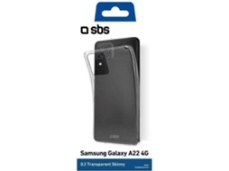 Capa Samsung Galaxy A22 4G SBS Skinny Transparente (Outlet Caixa Aberta )