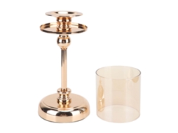 Laxiscreed Vela De Mesa Com Castiçal De Luxo Francês Para Jantar Romântico Em Dourado Champagne