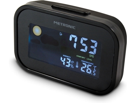 Despertador de Viagem c/ Estação Meteorológica METRONIC 477032 — Digital