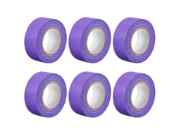 6 Rolos De Fita Adesiva Roxa Para Pintura, 25 Mm De Largura, 20 21 M De Comprimento Aquaforge (1 Polegada)