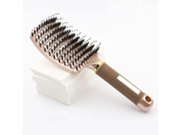 Escova de Cabelo Mágica Desembaraçadora Instantânea Cerdas de Javali e Nylon Antiquebra para Cabelos Cacheados, Lisos