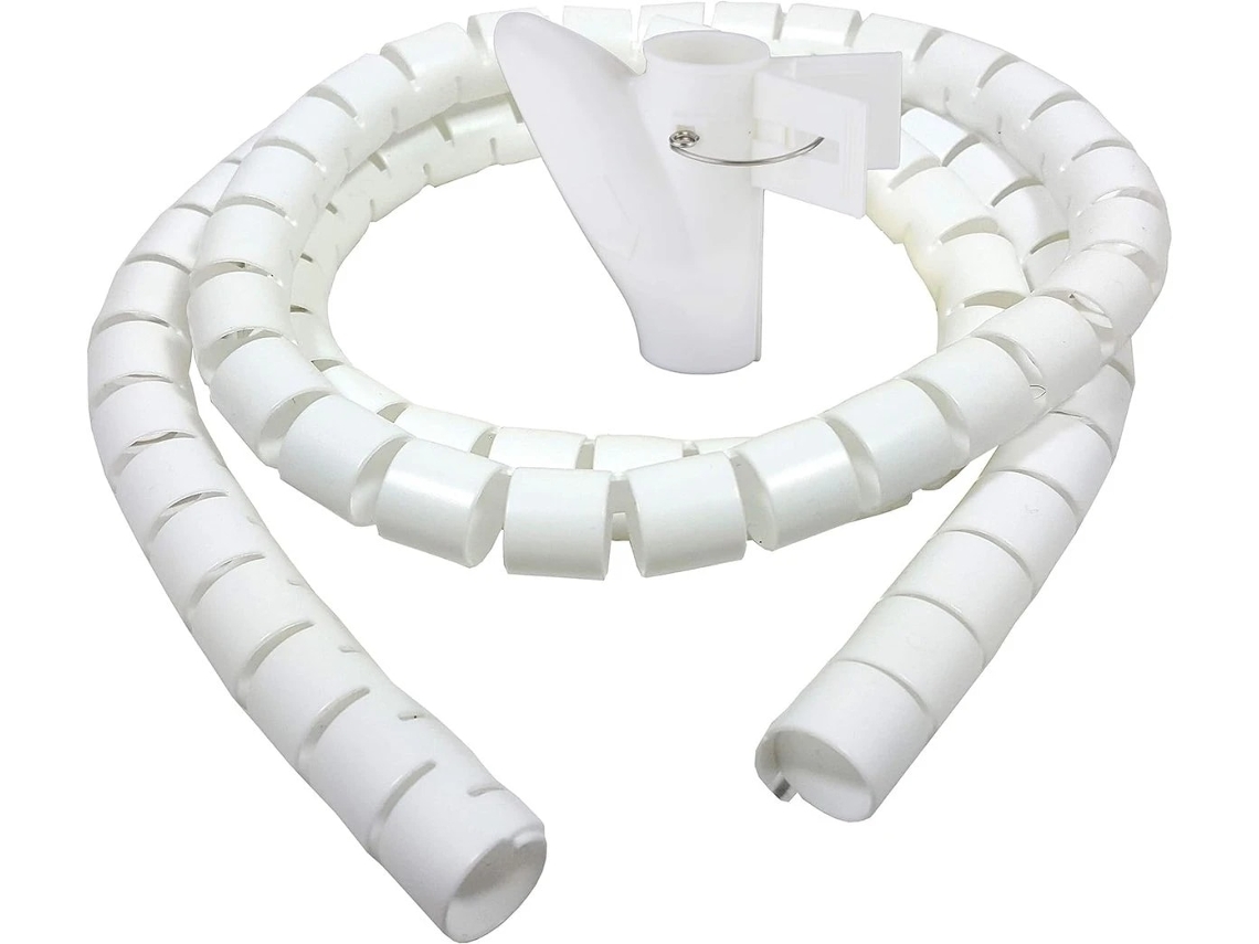 Manga Protetora Para Cabos, 22 Mm, Branco, Flexível, Mesa