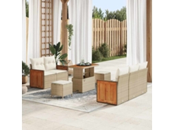 Vidaxl Conjunto De Sofá De Jardim 10 Unid. 7-número De Lugares