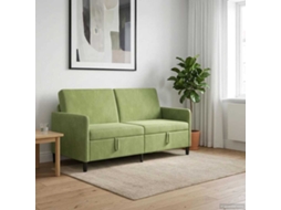 Vidaxl Sofa Com Armazenamento Verde Claro 172 X 78 X 87 Cm Poliéster