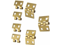 Pacote Com 50 Mini Dobradiças Metálicas Pequenas De 6mm Estilo Retrô