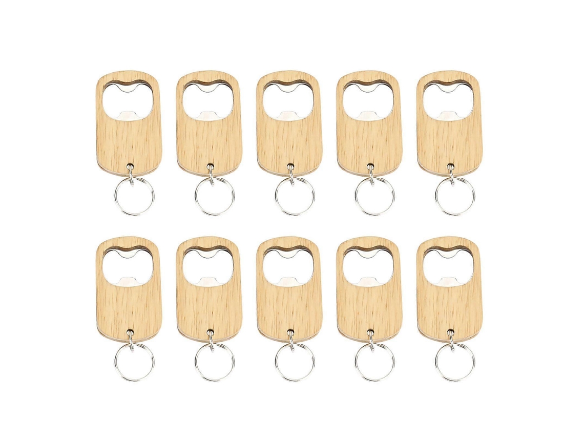 Chaveiro Abridor De Garrafas De Cerveja Em Aço Inoxidável, Resistente À Ferrugem, Fácil De Segurar, Durável, Ideal Para Camping E Para Idosos (10 Unid