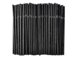 500 Canudos Plásticos Flexíveis Pretos Da Contagem 6mm X 21cm Canudos Bebendo Aplicação PENGDSJE