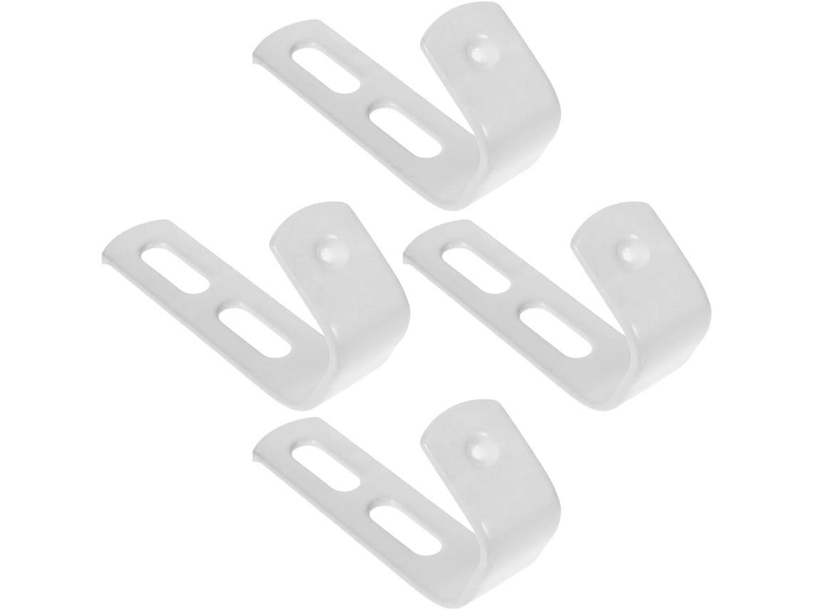 Conjunto 4 Ganchos Metal Preto Pendurar Armazenamento Versátil Revestimento Pvc Estrutura Interna Economiza GOKOCO