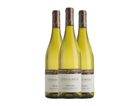 Vinho branco FERRATON PÈRE Samorëns Blanc Côtes du Rhône (0.75 L - 3 Unidades)