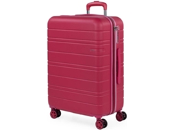 Mala de Viagem Média JASLEN 4 Rodas Trolley ABS Extensível Rosa (68x44x28+7 cm - 78 L)
