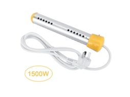 Aquecedor de água elétrico de imersão de 1500 W, 220 V e 1,5 m, anti-escaldante para caldeira, viagem e pia.