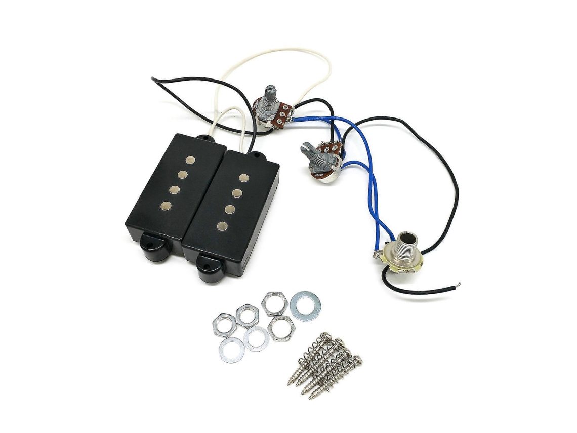 1 Conjunto de Captadores Humbucker para Baixo P de 4 Cordas, Peças para Baixo Elétrico AQUAFORGE