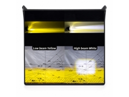 Farol Auxiliar Led Para Motocicleta, Feixe Alto Branco E Feixe Baixo Amarelo, Luz Externa De Modificação