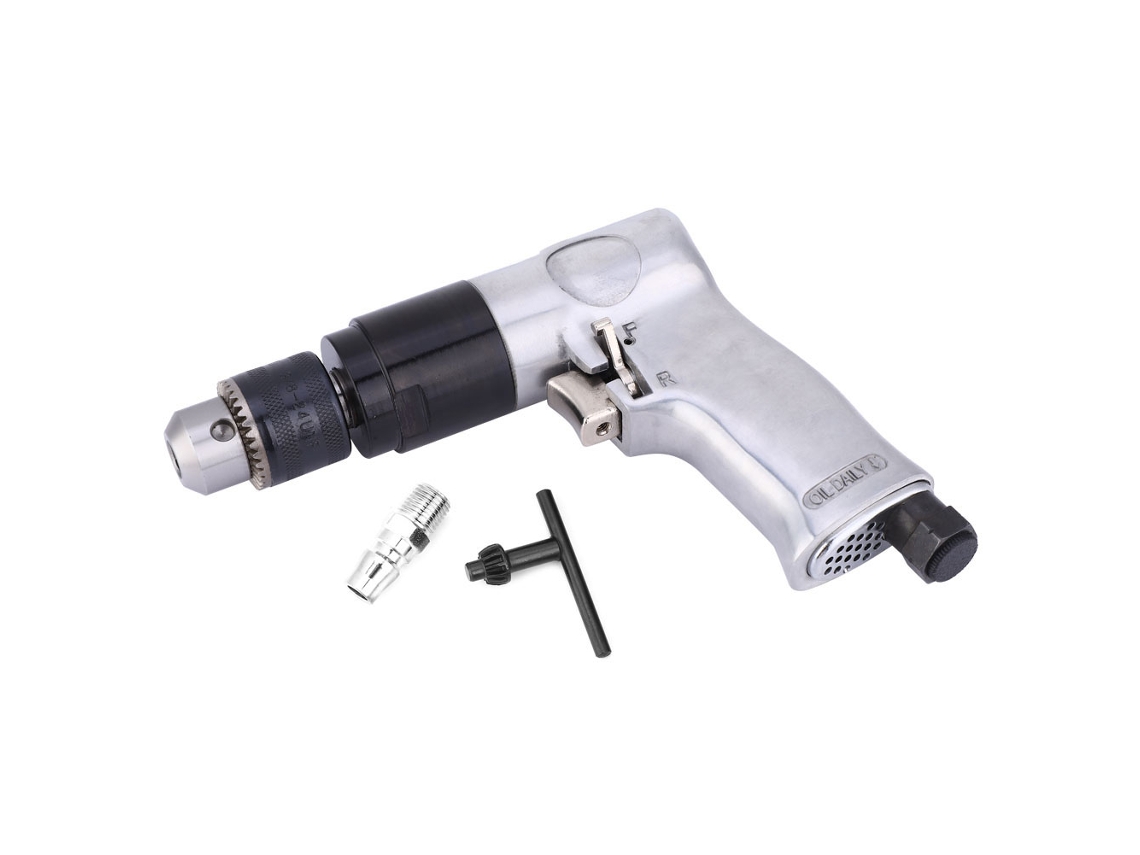 Taladro Neumático Industrial De 3/8 Polegadas De Três Garras Reversível Com Conector Rápido Neumático Japonês
