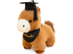 Pelúcia De Formatura, Cavalo Formando Com Capelo E Bandana, 25 Cm,