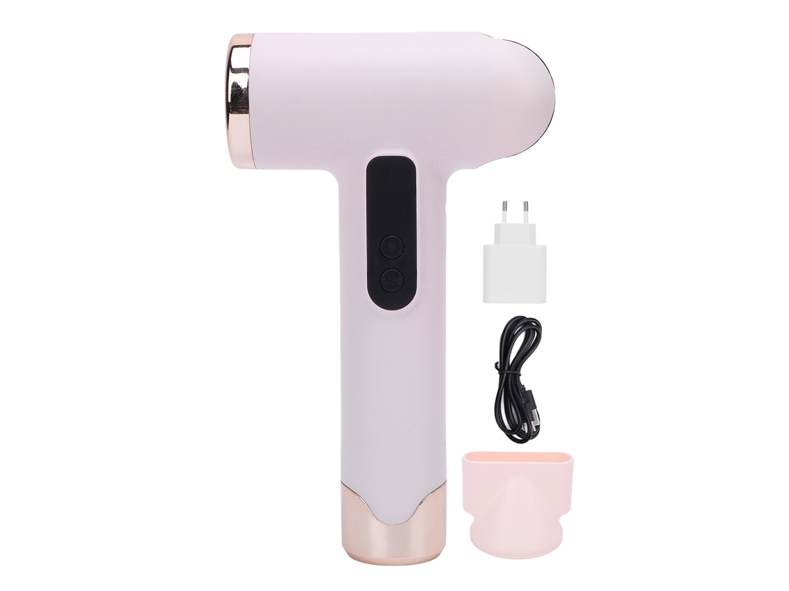 Secador de Pelo inalámbrico 200 W, 100,000 rpm, recargable USB, rosa | S/MARCA