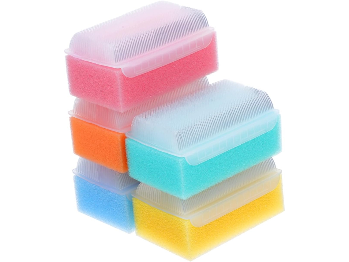 Conjunto De 5 Escovas Banho Baby Touch, Esponjas Sensoriais Multicoloridas Para Banho De Bebês E Crianças, Escovas De