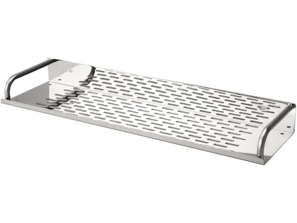 Prateleira De Aço Inoxidável Para Banheiro E Cozinha, Suporte Adesivo Transparente, Sem Necessidade Gokoco
