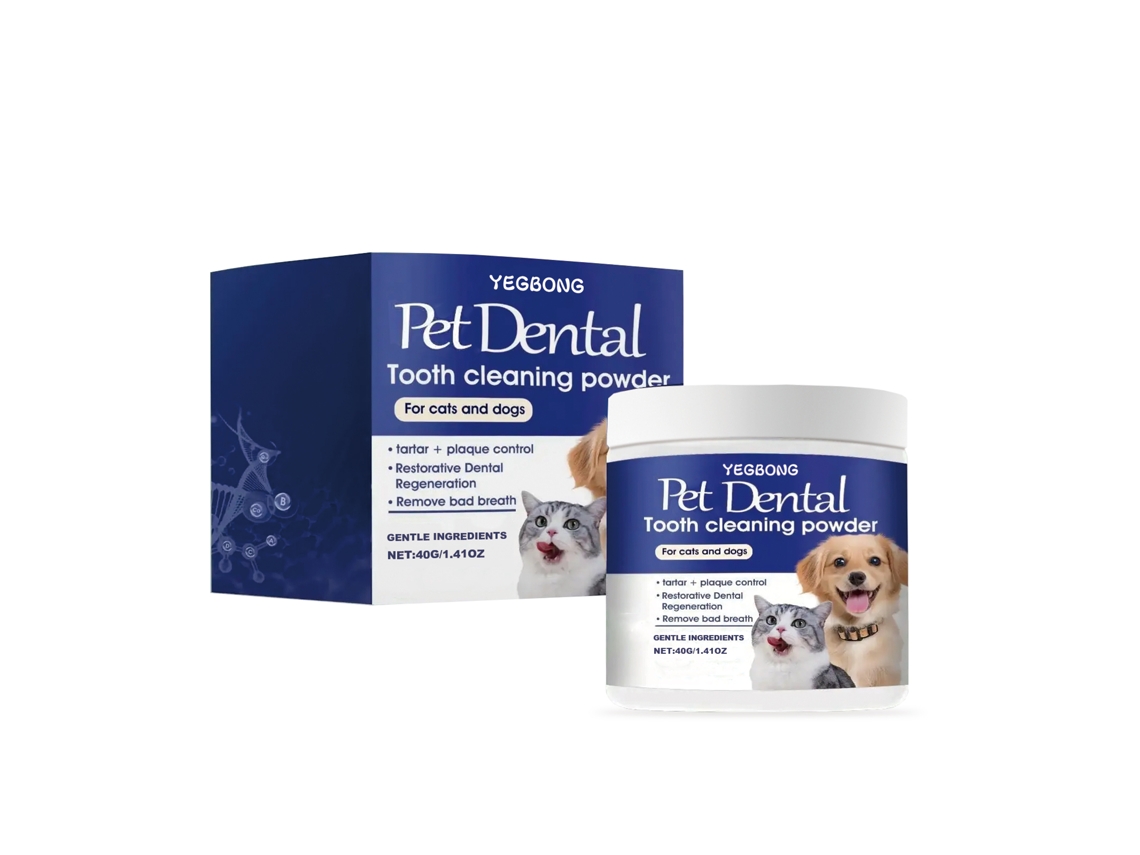 Pó de Limpeza Dental para Animais de Estimação