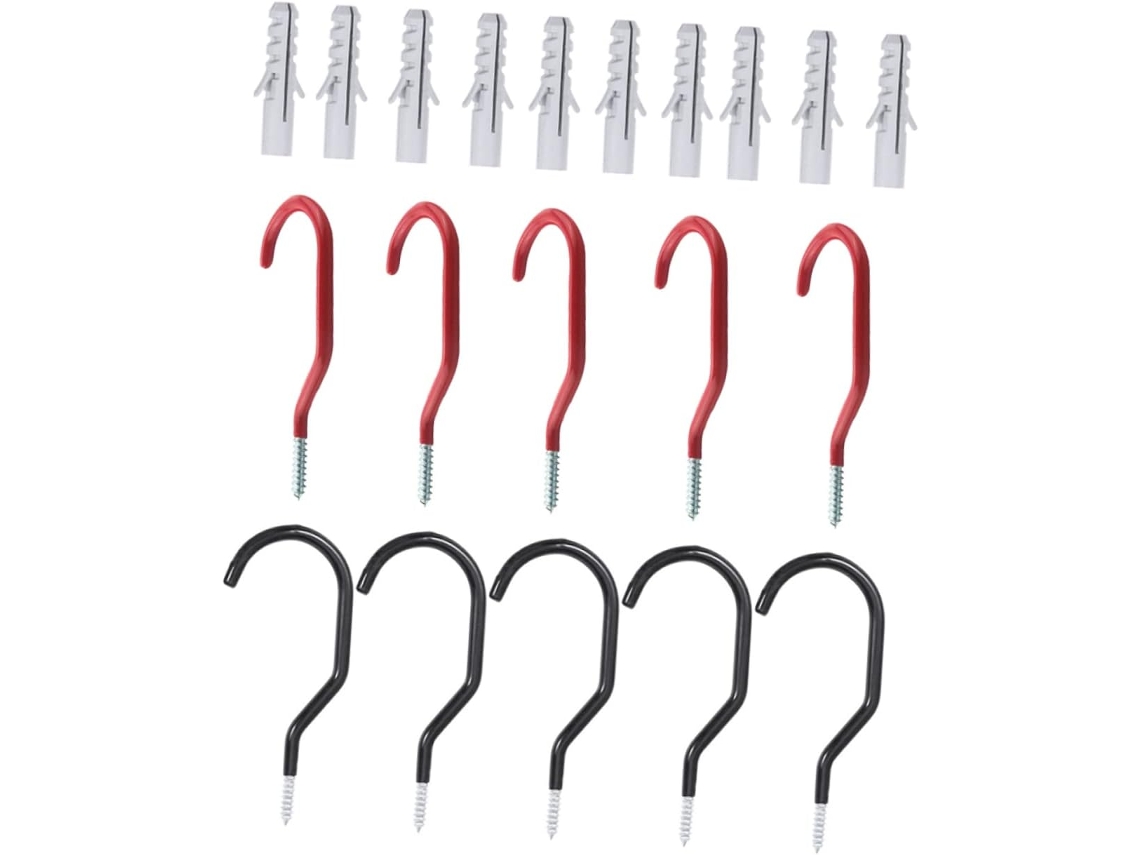 Conjunto De 10 Ganchos Para Armazenamento Bicicletas , Teto E Parede