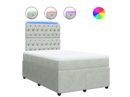 Box Spring Bed, Box Spring Beds Vidaxl Cinzeto Veludo (120 X 200 Cm)