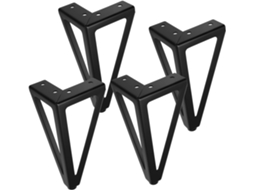 Coheali 1-conjunto De Pés Metal Preto Para Móveis, Altura Ajustável, Para Sofá, Armário, Mesa De Centro E Tv
