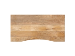 Vidaxl Tampo De Mesa Com Curva 120x60x2,5cm Mangueira Áspera Maciça