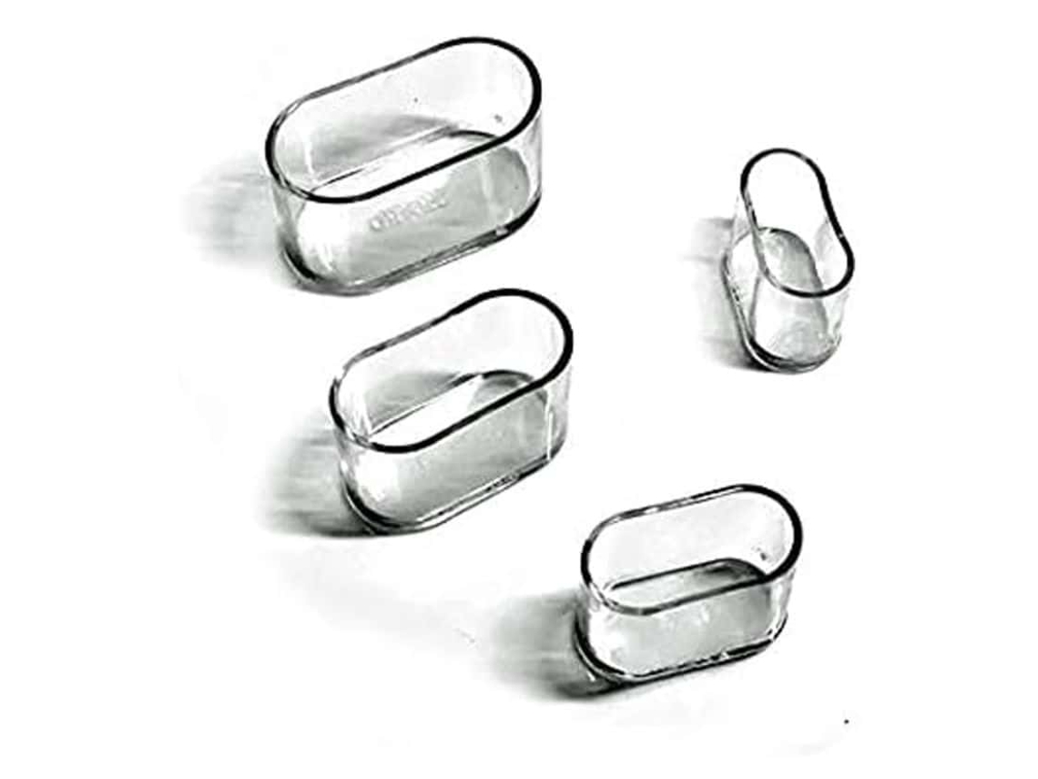 Protetores Para Pés De Cadeira E Móveis, 15 Peças, 15 X 30 Mm, Cor Transparente, Antirriscos, Ovais, Para Cadeiras, Mesas, Móveis