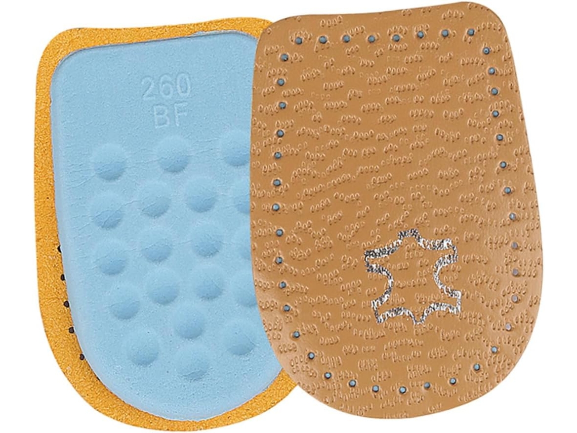 Palmilhas De Látex Para Calcanhar, Modelo Vaguelly 1par, Para Mulheres Palmilhas Acolchoadas, Cor Marrom