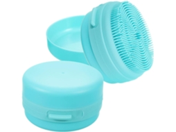 Conjunto De 2 Escovas Silicone Macias E Absorventes Para Banho Rosto, Compatíveis Com Toucas De Banho