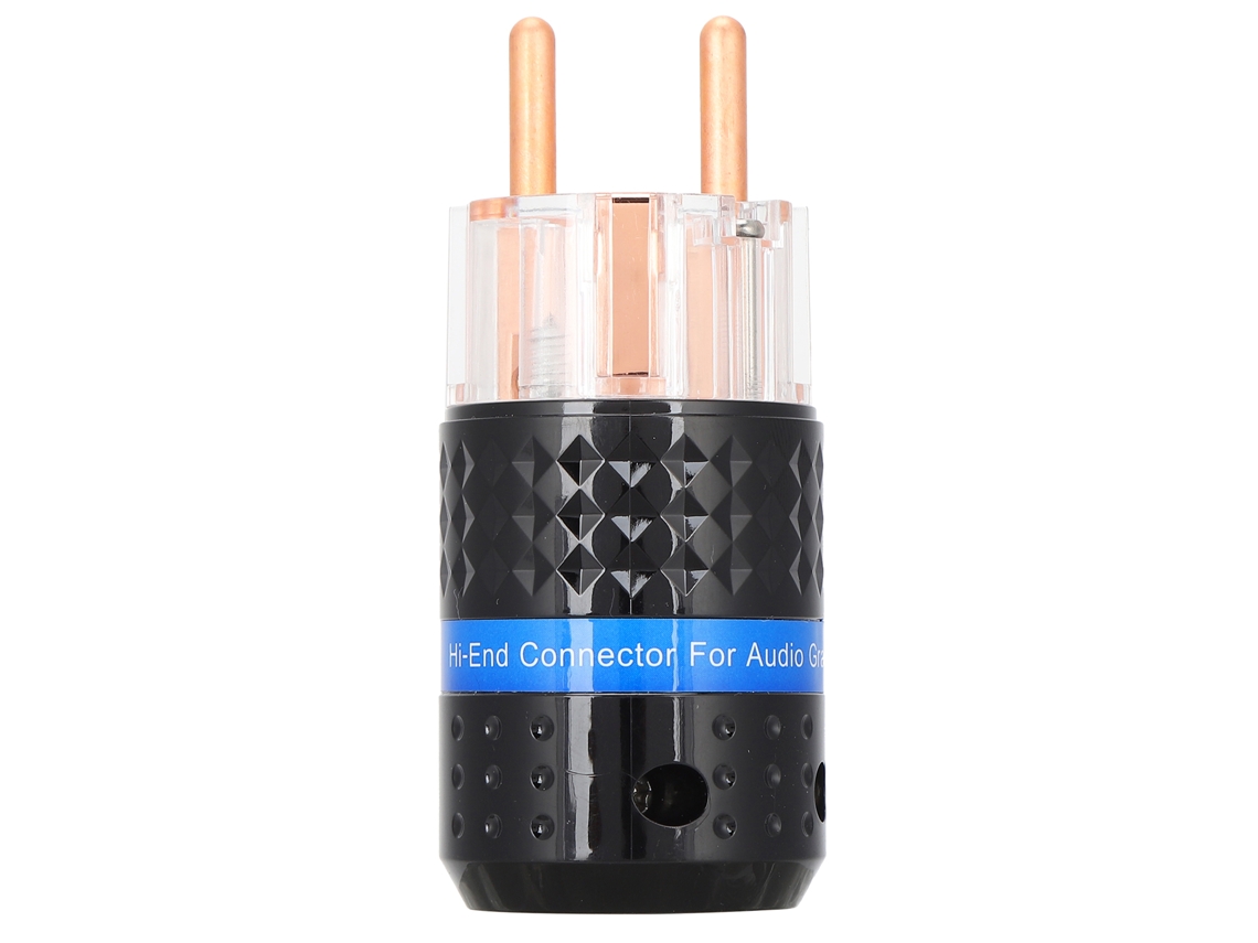 Aetheria plug de Energia Monosaudio E103/f103 Cobre Puro Transparente Conector para Áudio Profissional