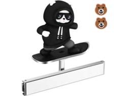 Enfeite De Urso Skatista, Decoração Para Console Central De Carro, Acessório Divertido Para Interior, Enfeites Automotivos