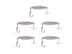 Rebe 5 Peças, 20g, Vib, Isca de Pesca, Metálica, Dura, Prata