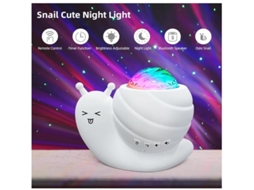 Luz Noturna Do Projetor Star Luzes Do Projetor Aurora Galaxy 4 Em 1 Luzes Noturnas Snail Kids Para Quarto Com Coluna Bluetooth Yizhood