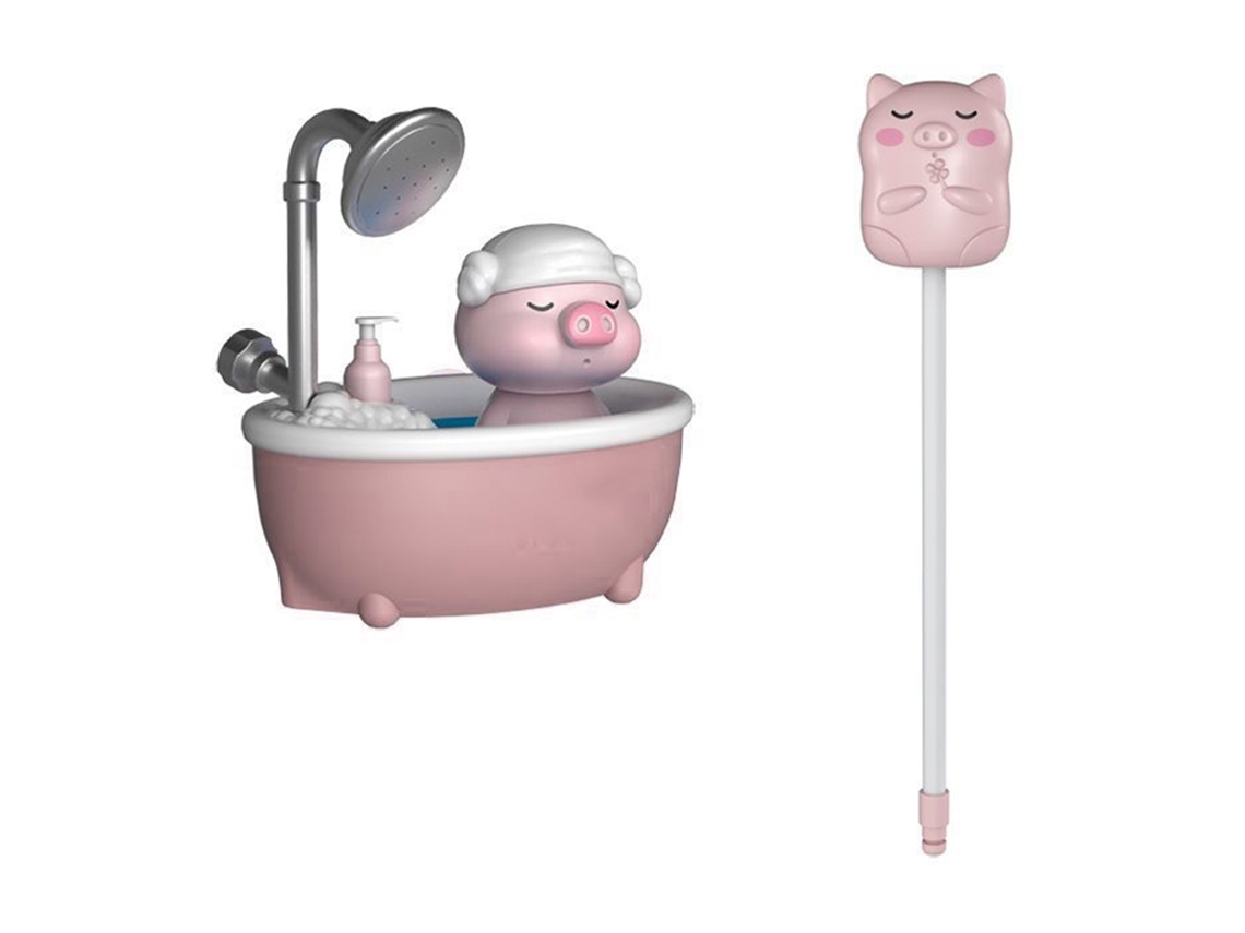 Primerox brinquedo de Banho Porco Cute Mangueirinha Flexível Rega Suave Brinquedo Bebê Rosa