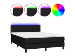 Box Spring Bed, Box Spring Beds Vidaxl Preto Tecido (140 X 190 Cm)