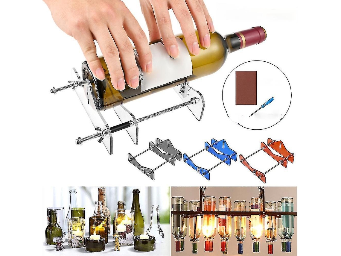 Cortador de Garrafas de Vidro Ajustável para Cerveja e Vinho | S/MARCA