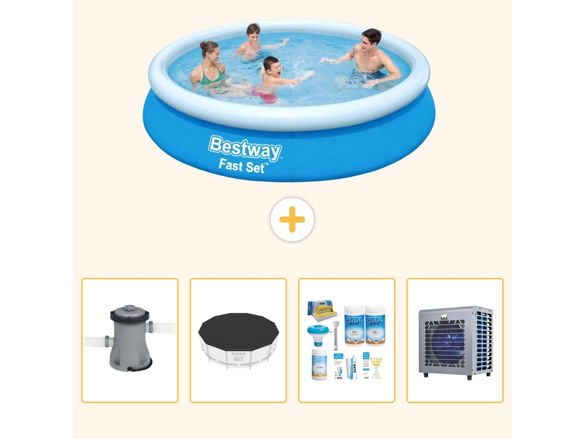 Bestway Piscina Bestway Fast Set Redonda - 366x76 Cm - 5-peças S264