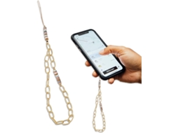 Lurelia Cordão Para Telemóvel Anti-perda De Pulso Para Pescoço Com Contas 36 Cm