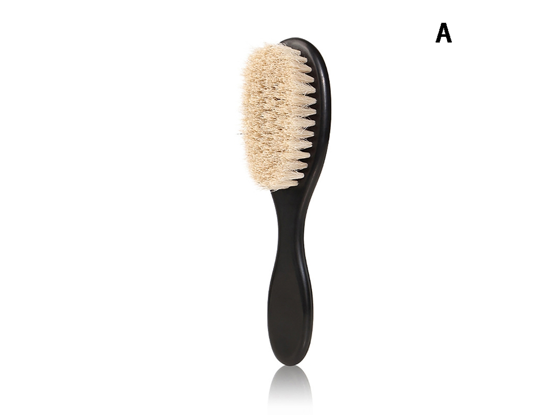 (estilo A) Conjunto De Escova De Barba E Barbear Multifuncional Com Cerdas De Javali.